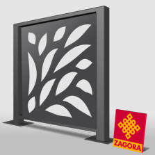 Sicher! Dekorpaneele aus Stahlblech als Zaunelement