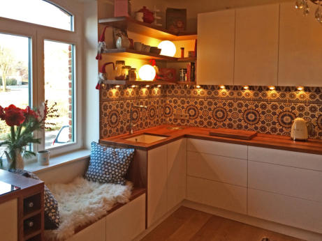 Spanische Fliesen als Fliesenspiegel • Kundenfoto 