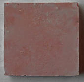 Handgestrichene Terracotta-Fliese, Oberseite