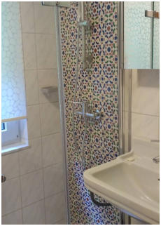 Dusche mit andalusischen Fliesen • Kundenfoto 