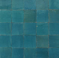 Zelliges Quadrat blaugrün